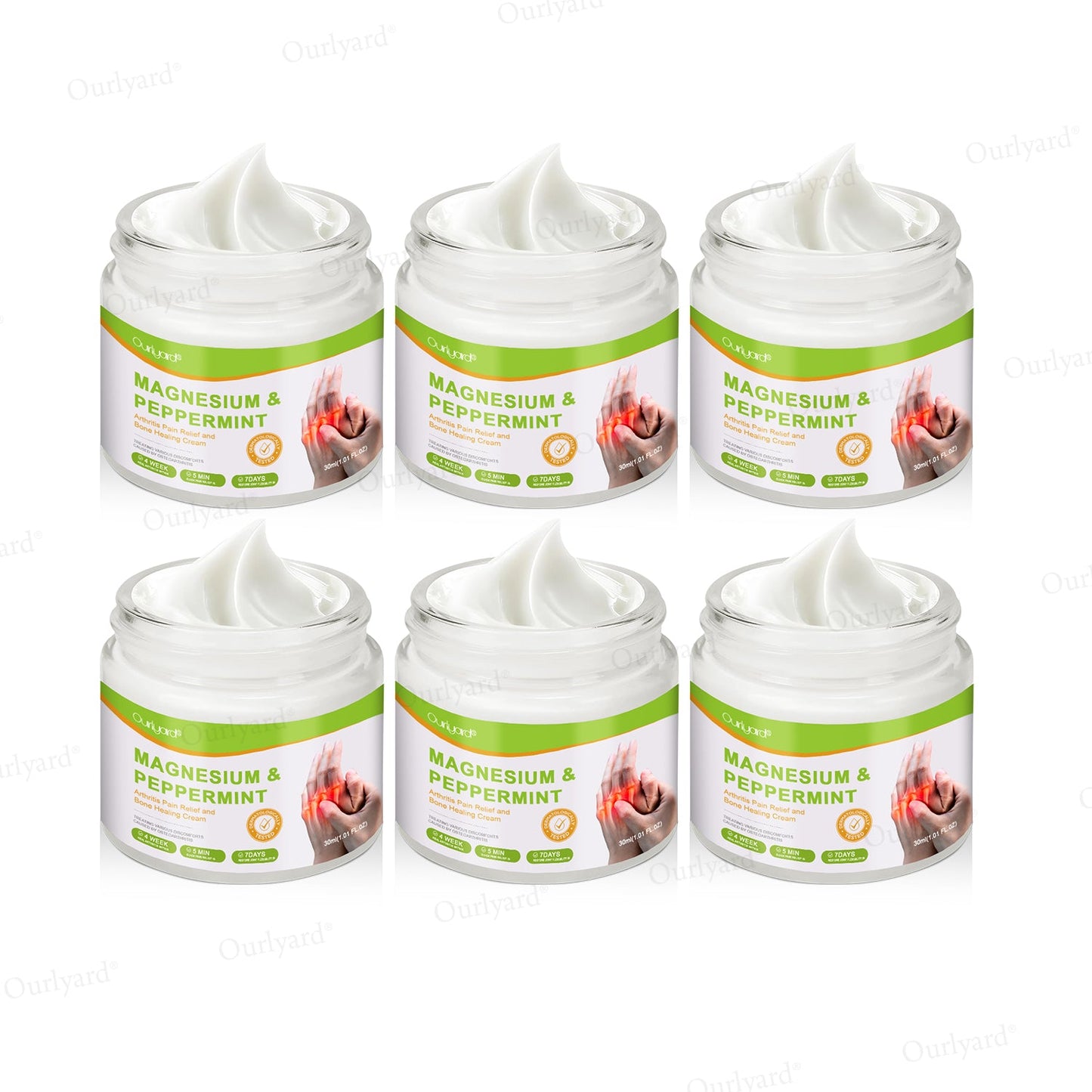 👨⚕️☘️Made and Shipped from the USA✅Ourlyard® Magnesium & Peppermint Arthritis Pain Relief and Bone Healing Cream(✅Quick and lasting solution to arthritis, rheumatism, muscle spasms, sports injuries) 🔥LAST DAY 70% OFF