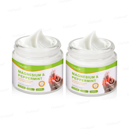 👨‍⚕️☘️Made and Shipped from the USA✅Ourlyard® Magnesium & Peppermint Arthritis Pain Relief and Bone Healing Cream(✅Quick and lasting solution to arthritis, rheumatism, muscle spasms, sports injuries) 🔥LAST DAY 70% OFF